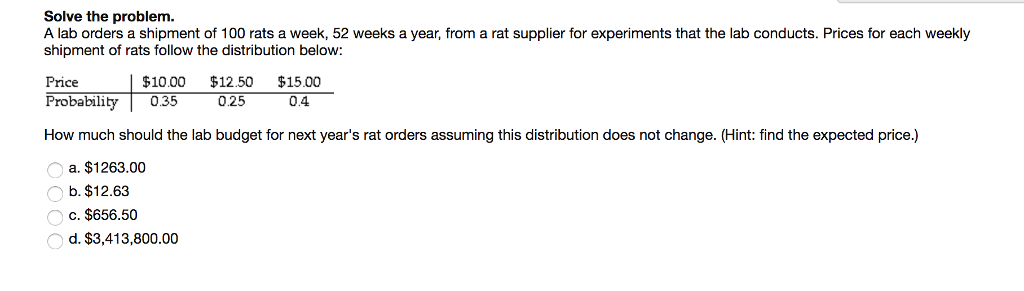 Solved Solve the problem. A lab orders a shipment of 100 | Chegg.com