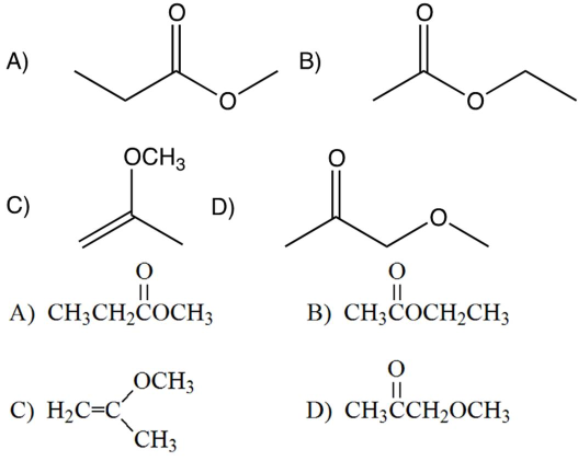 Solved Which compound below fits the following proton NMR | Chegg.com