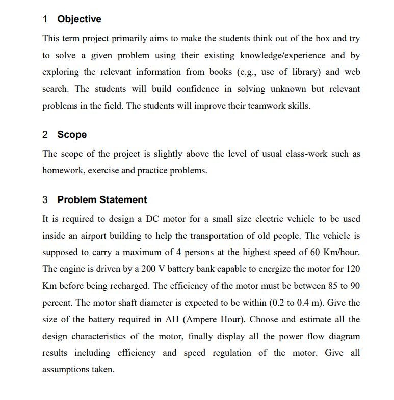 Solved Objective This Term Project Primarily Aims To Make | Chegg.com