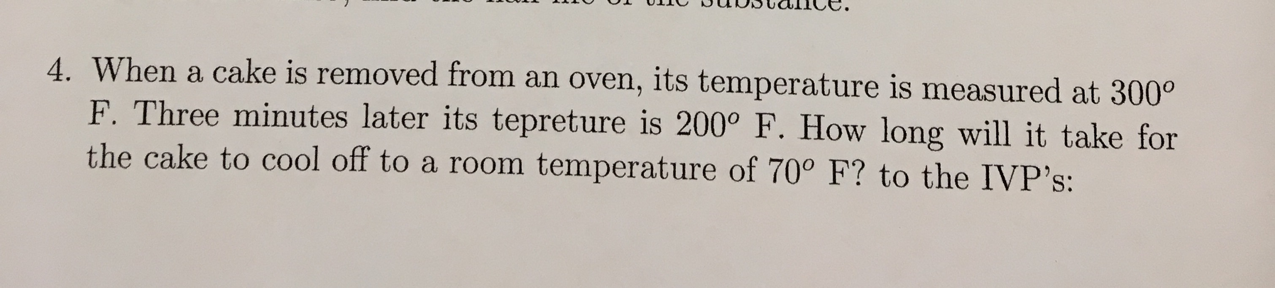 Solved When a cake is removed from an oven, its temperature