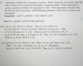 Solved 13, Determine Whether The Conjecture Is Correct, Lf | Chegg.com