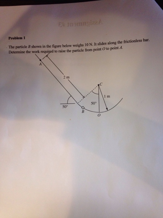 Solved Problem 1 The Particle B Shown In The Figure Below | Chegg.com