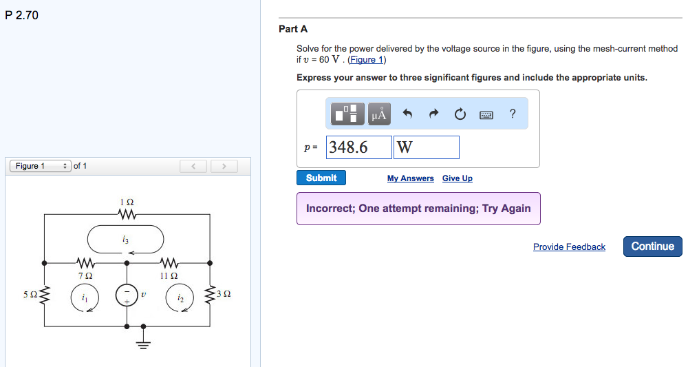 Solved Solve for the power delivered by the voltage source