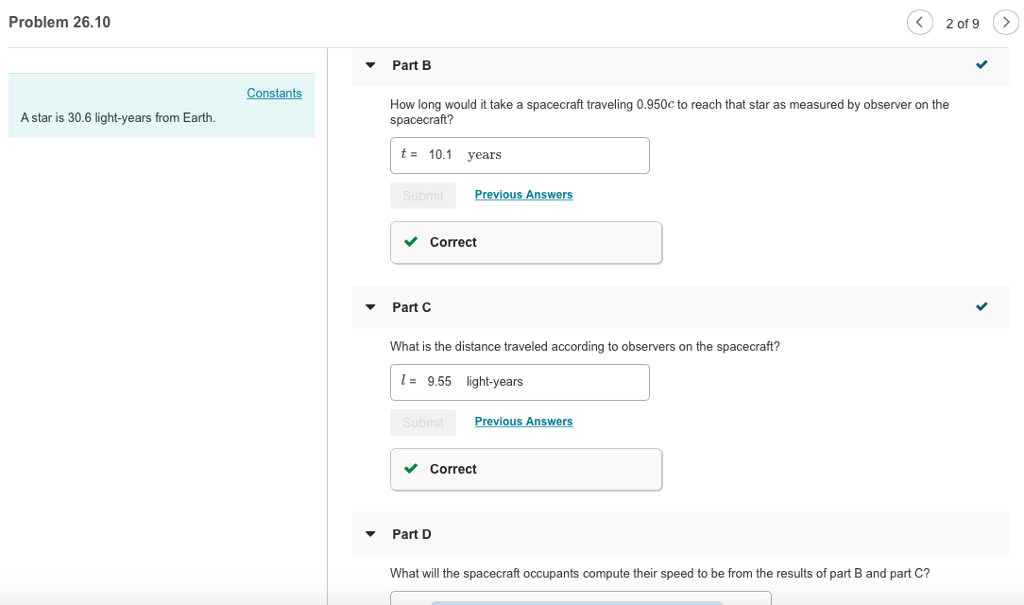 Solved Problem 26.10 2 of 9 Part B Constants How long would | Chegg.com