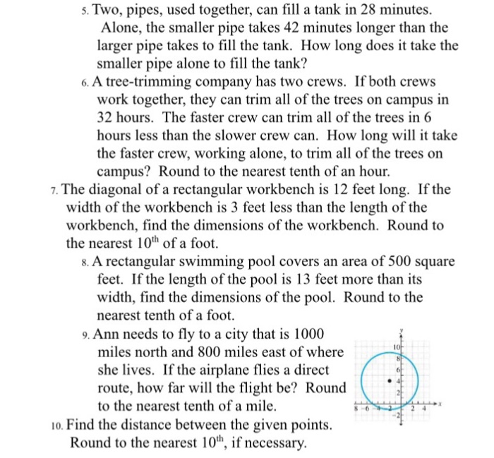 Solved Two, Pipes, Used Together, Can Fill A Tank In 28 | Chegg.com