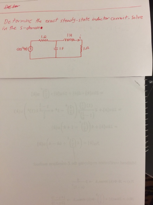 Solved Determine the exact steadystate inductor current.