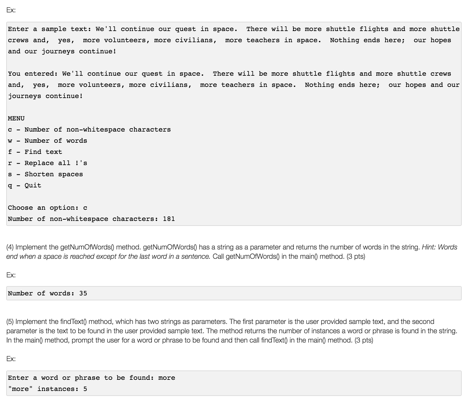 Solved 8.12.1: Program: Authoring assistant (Java) | Chegg.com
