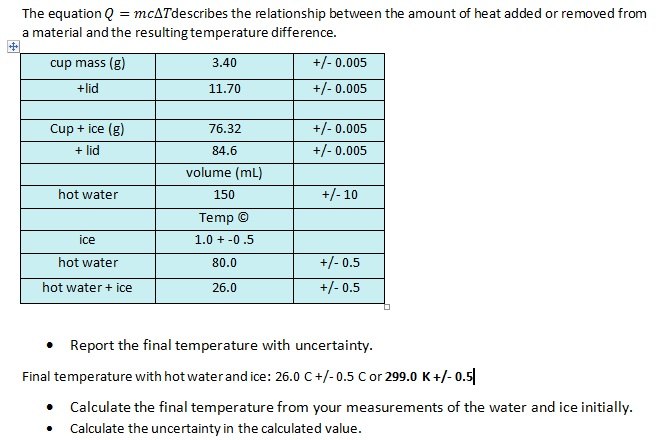 The Equation Q McATdescribes The Relationship Between | Chegg.com