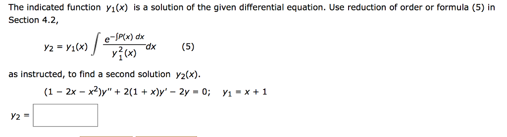 solved-the-indicated-function-y1-x-is-a-solution-of-the-chegg