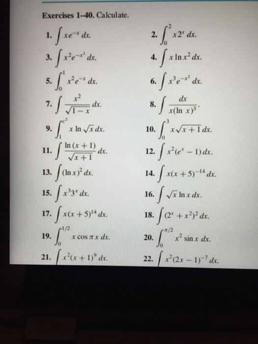 integral of e x 2 dx