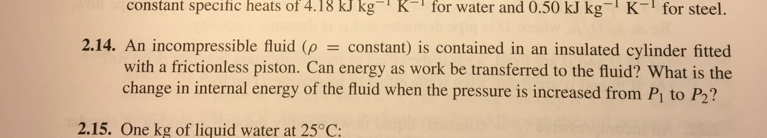 Solved An incompressible fluid (rho = constant) is contained | Chegg.com