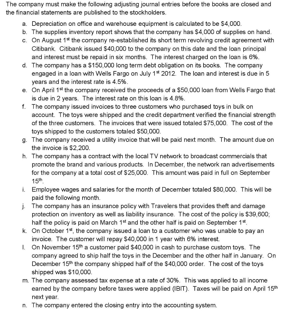 Solved The FUN Toys Company is a publicly traded retailing