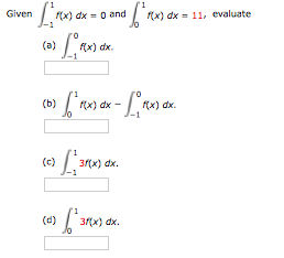 integral of dx from 0 to 1