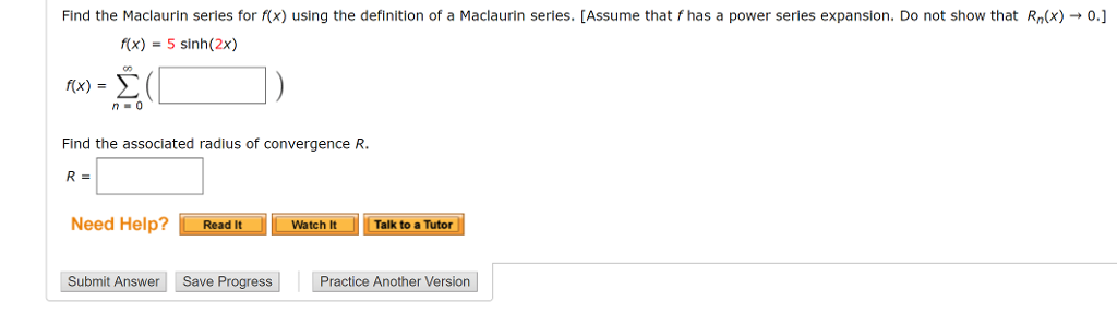 Solved Find The Maclaurin Series For F(x) Using The 