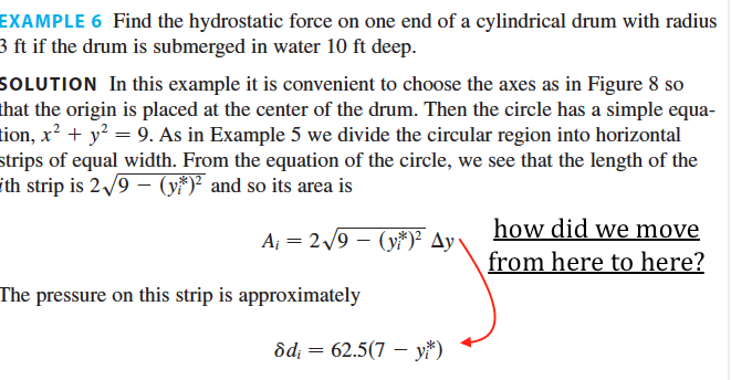 hydrostatic force on one side of a cylindrical tank calc 2
