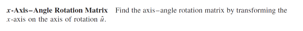 find angle of rotation matrix calculator