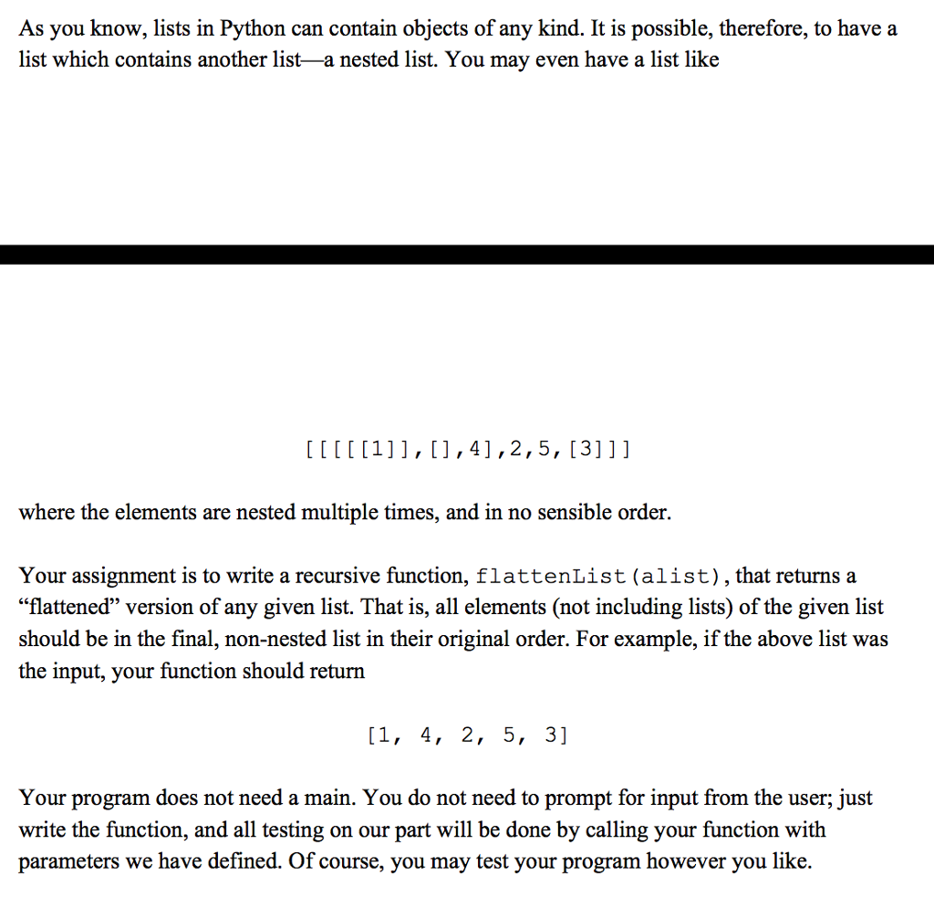 Solved As you know, lists in Python can contain objects of | Chegg.com