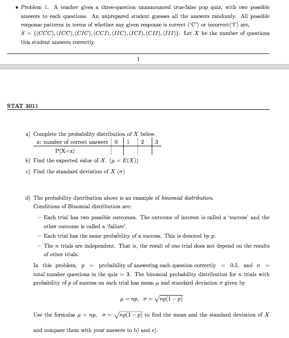 Solved Problem 1 A Teacher Gives A Three Question Chegg Solved Problem 1 A Teacher Gives A Three Question Chegg