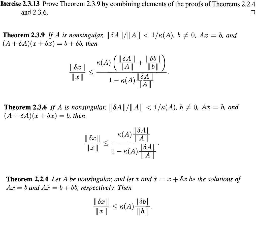 Solved Prove Theorem 2.3.9 By Combining Elements Of The | Chegg.com