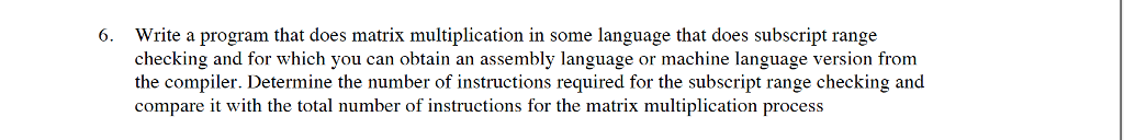 Solved . Write a program that does matrix multiplication in | Chegg.com