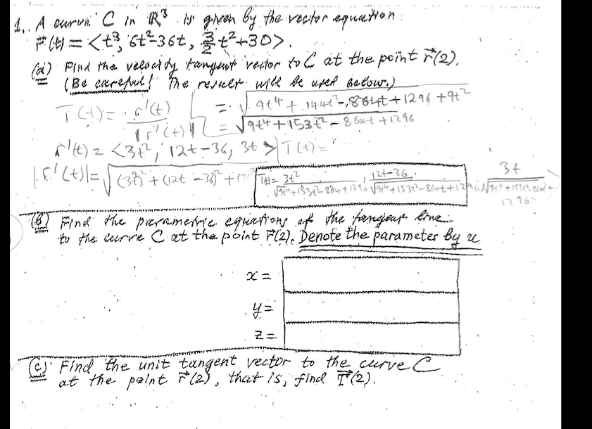 Solved A Curves C In R 3 In Given By The Vector Equation Chegg Solved A Curves C In R 3 In Given By The Vector Equation Chegg