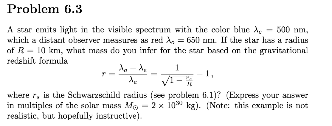Solved A star emits light in the visible spectrum with the | Chegg.com
