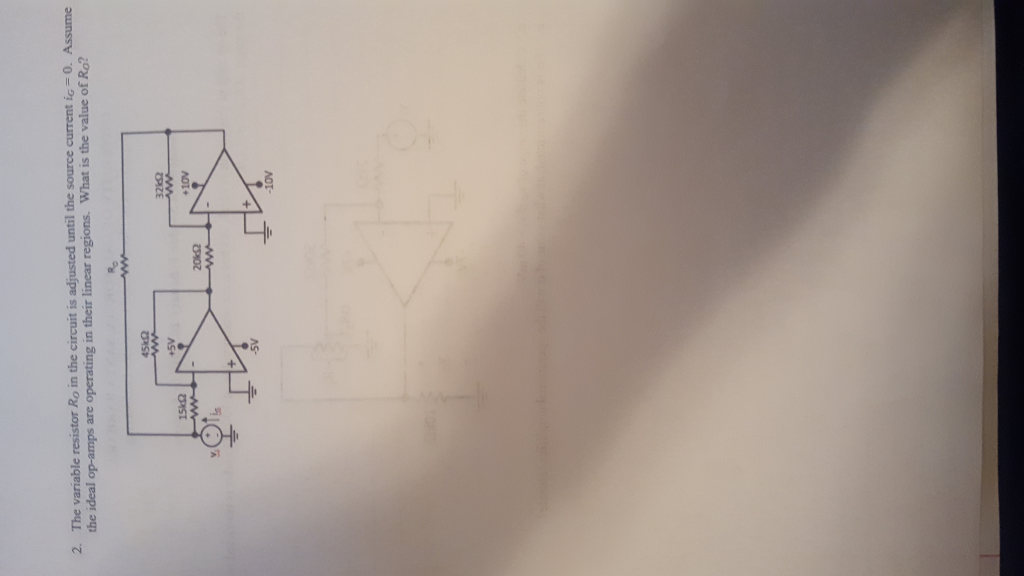 Solved The variable resistor R_o in the circuit is adjusted