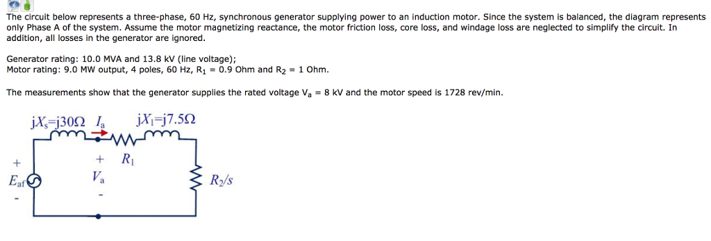 Solved The Circuit Below Represents A Three-phase, 60 Hz, | Chegg.com