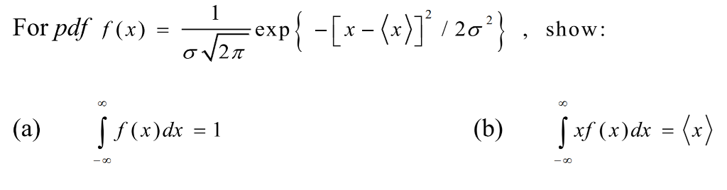 Solved For Pdf F(x)xp Show: (a) If(x)dr = 1 (b) J Xf (x)dx | Chegg.com