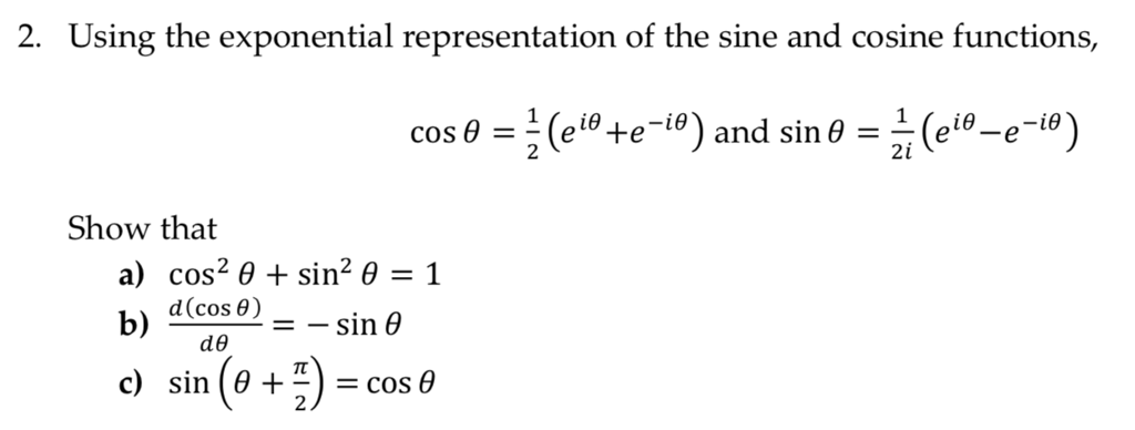 solved-2-using-the-exponential-representation-of-the-sine-chegg