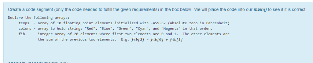 Solved Create a code segment (only the code needed to | Chegg.com