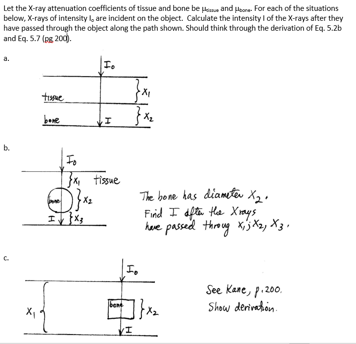 Solved Let the Xray attenuation coefficients of tissue and