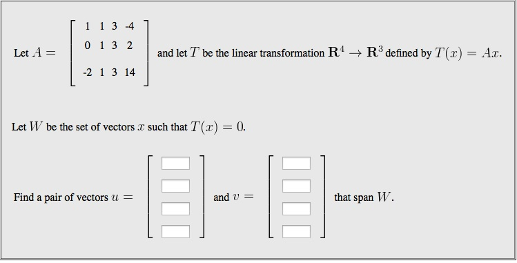 find all x in r4 that are mapped find all x in r4 that are mapped