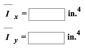 Solved Determine the moments of inertia Ix and Iy of the | Chegg.com