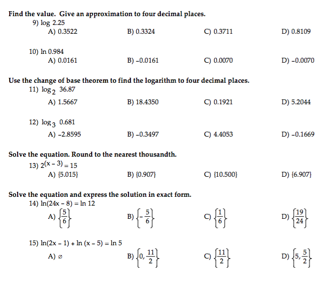 Solved Find the value. Give an approximation to four decimal | Chegg.com