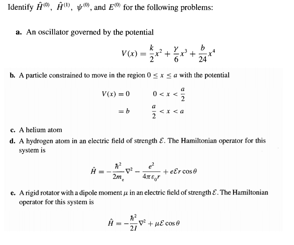 Solved Identify (0), Hi), ?(0), and E(0) for the following | Chegg.com