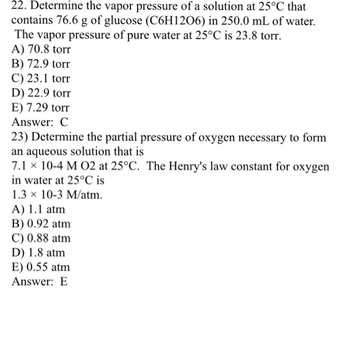 Vapor Pressure Of Pure Water Torr