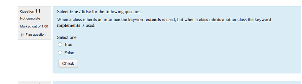 Solved Question 11 Not complete Marked out of 1.00 Select | Chegg.com