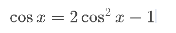 Solved Solve the equation cosx=2cos^2x-1 for exact | Chegg.com