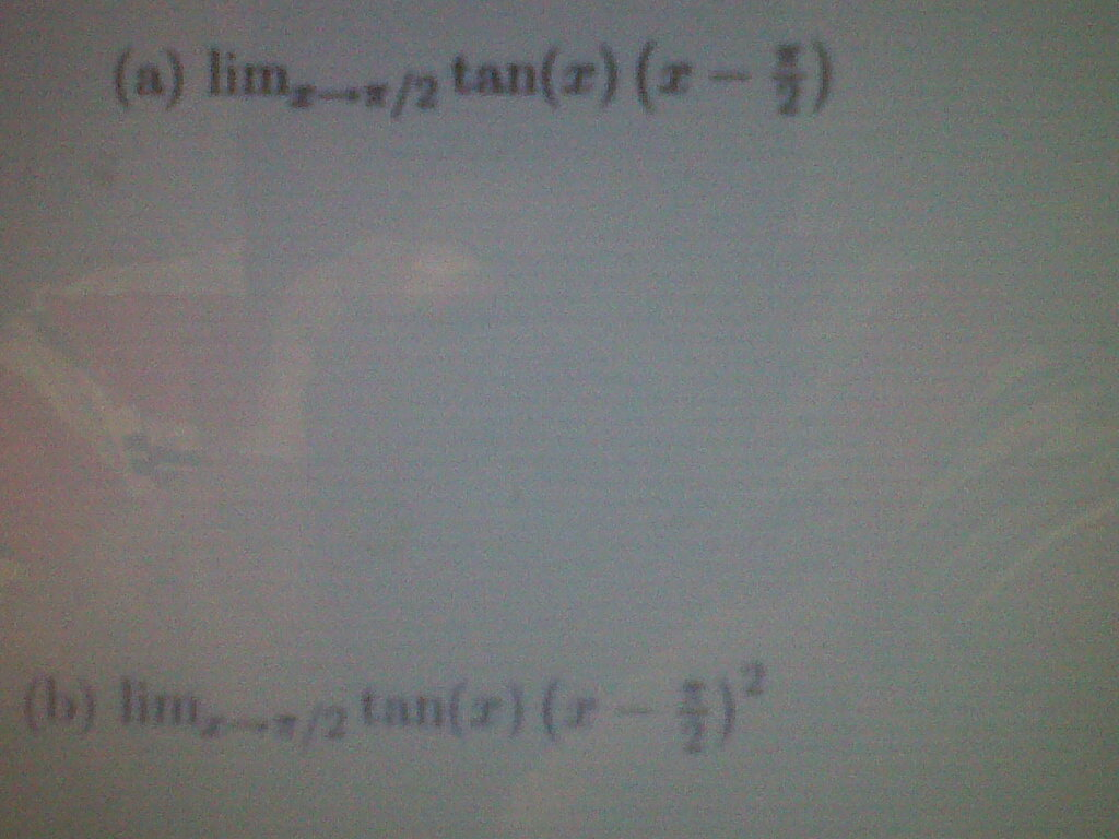 lim x pi 2 sec x tan x is equal to