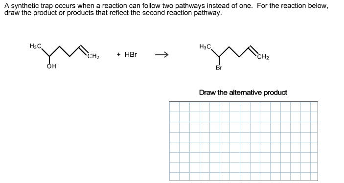 Solved A synthetic trap occurs when a reaction can follow | Chegg.com