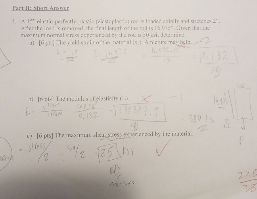 Solved Part I: Short Answer 1. A 15