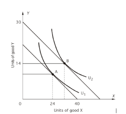 Solved Based on the following graph if the price of X is $20 | Chegg.com