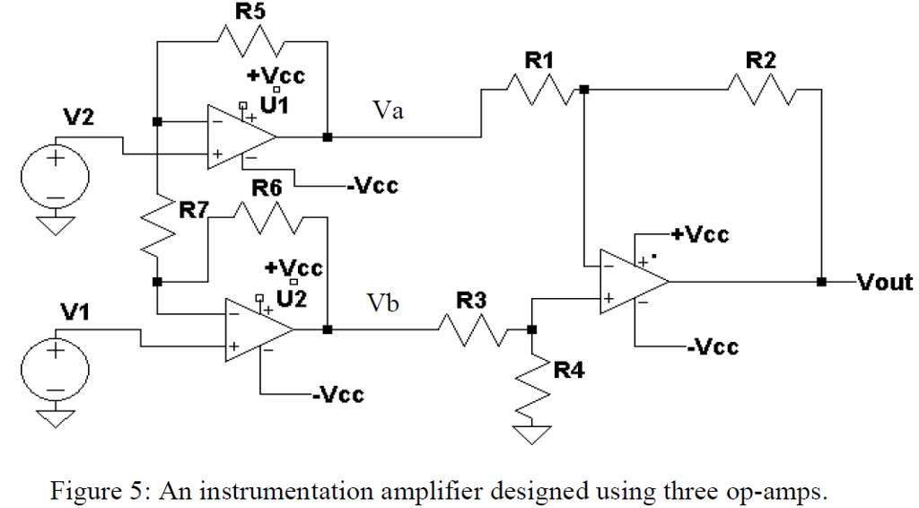 Solved f. Design a gain Ad 2 instrumentation amplifier using | Chegg.com