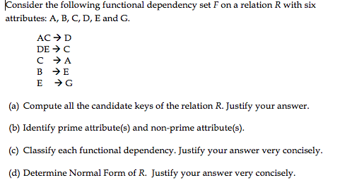 mathematical definition of functional dependency