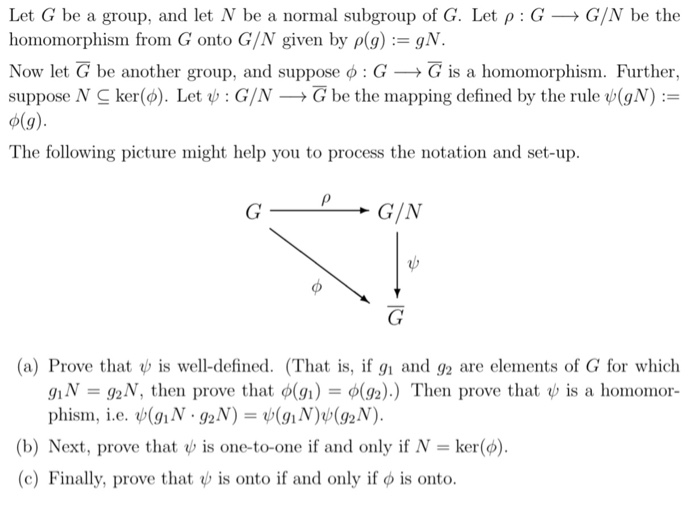 Solved Let G Be A Group, And Let N Be A Normal Subgroup Of | Chegg.com