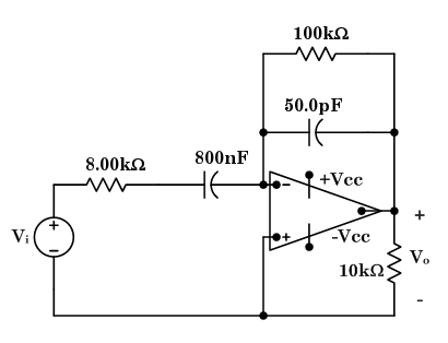 Solved Frequency Response Given: The circuit shown | Chegg.com