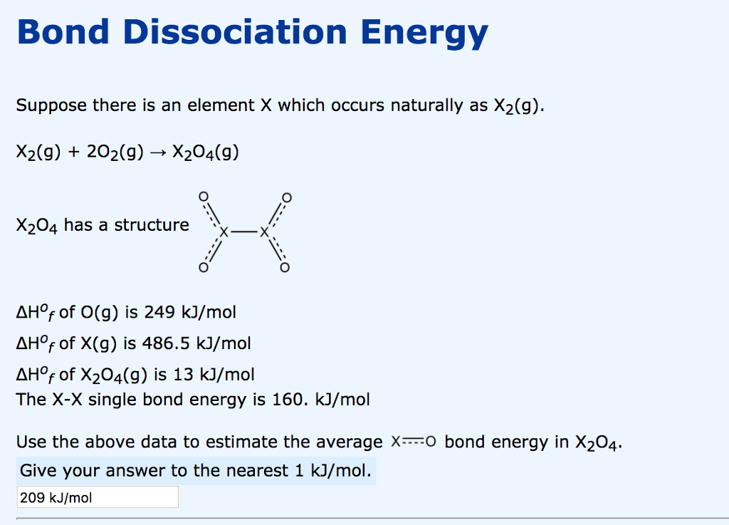 hcl bond disassociation energy nist webook