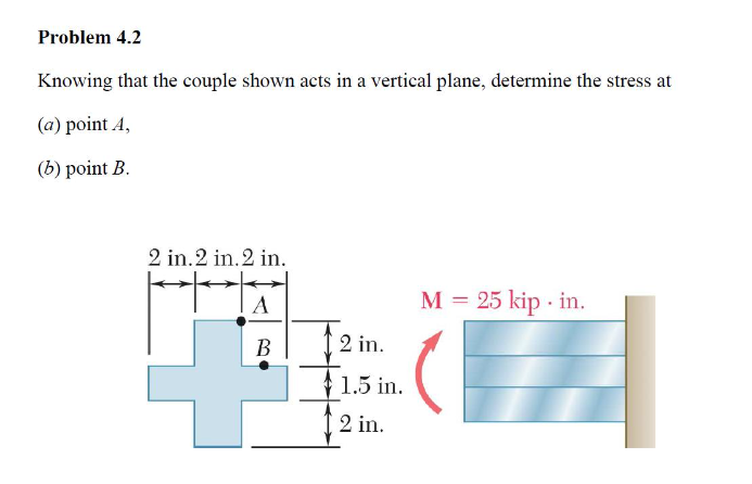 Solved Knowing That The Couple Shown Acts In A Vertical | Chegg.com