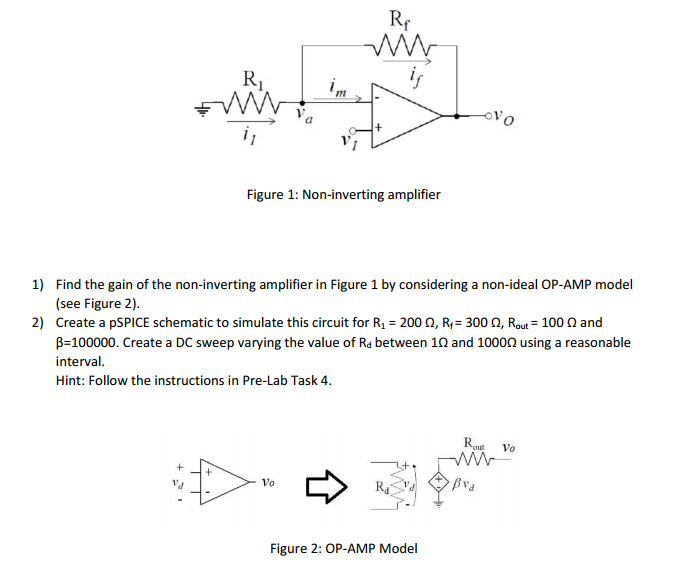 Solved Find The Gain Of The Non-inverting Amplifier In | Chegg.com